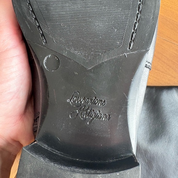 La CANADIENNE Black Leather Heeled Boots Lavorazione Artigiana Leather - Picture 5 of 7